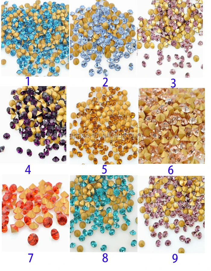 
Point back rhinestone pointback chaton rhinestone 