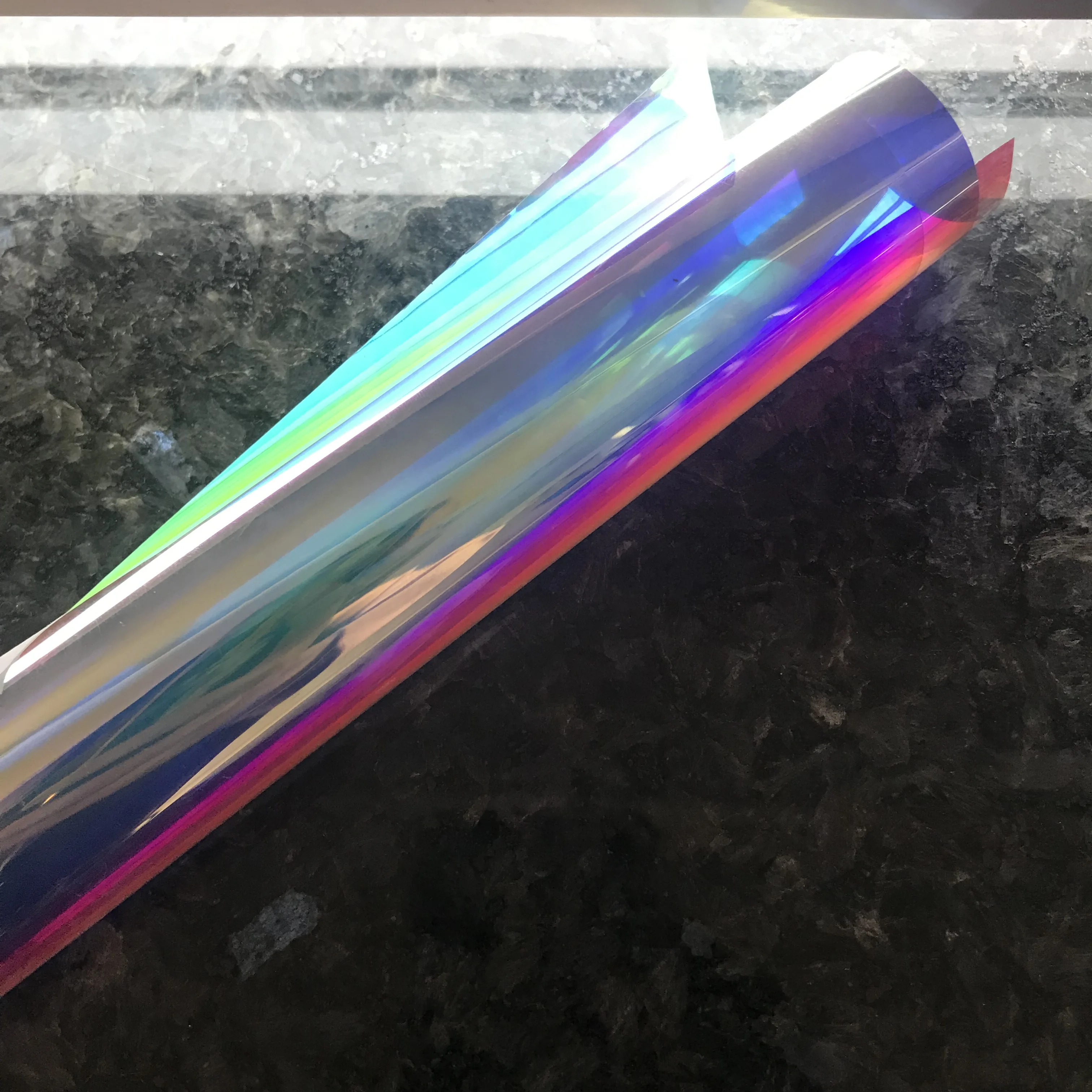 
RG 3M PET Iridescent Rainbow Dichroic Building Decorative film 