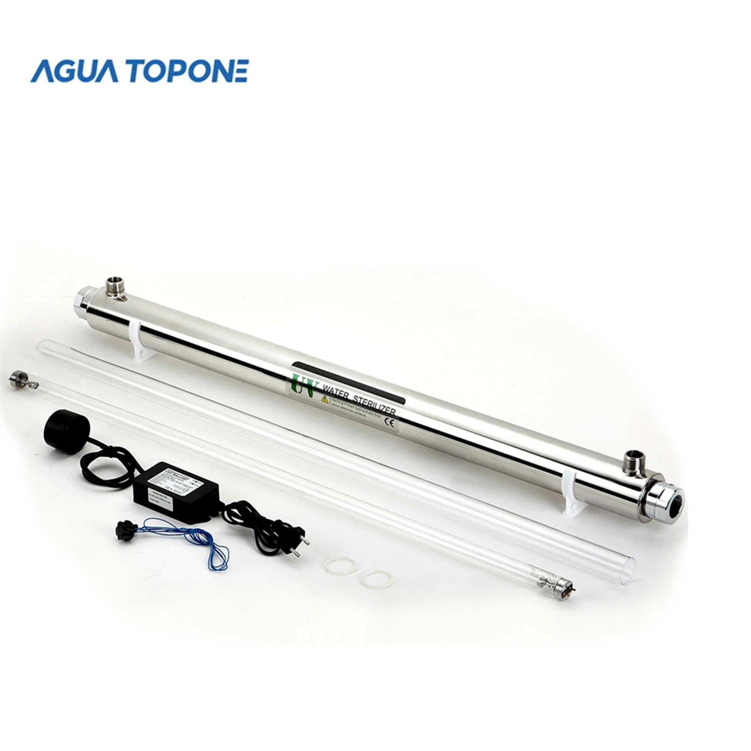 AGUA TOPONE stainless steel uv water sterilizer with uv water treatment lamp for drinking water uv treatment machine