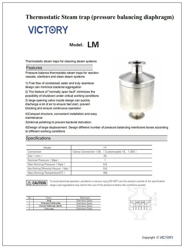 Like spirax sarco thermostatic steam trap