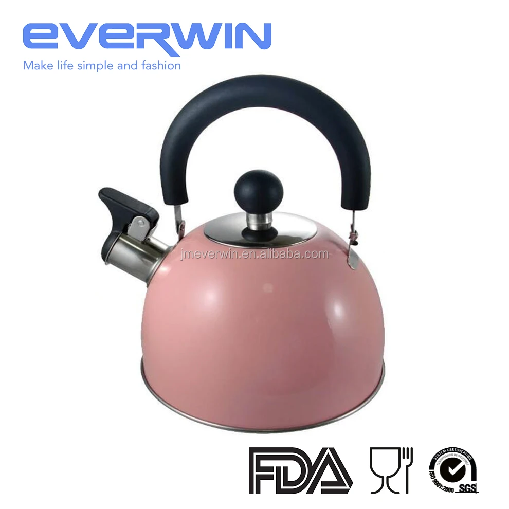 Cute 1.5 Litre Colorful Whistling Water Kettle Teapot Whistle Spout Locking Cover