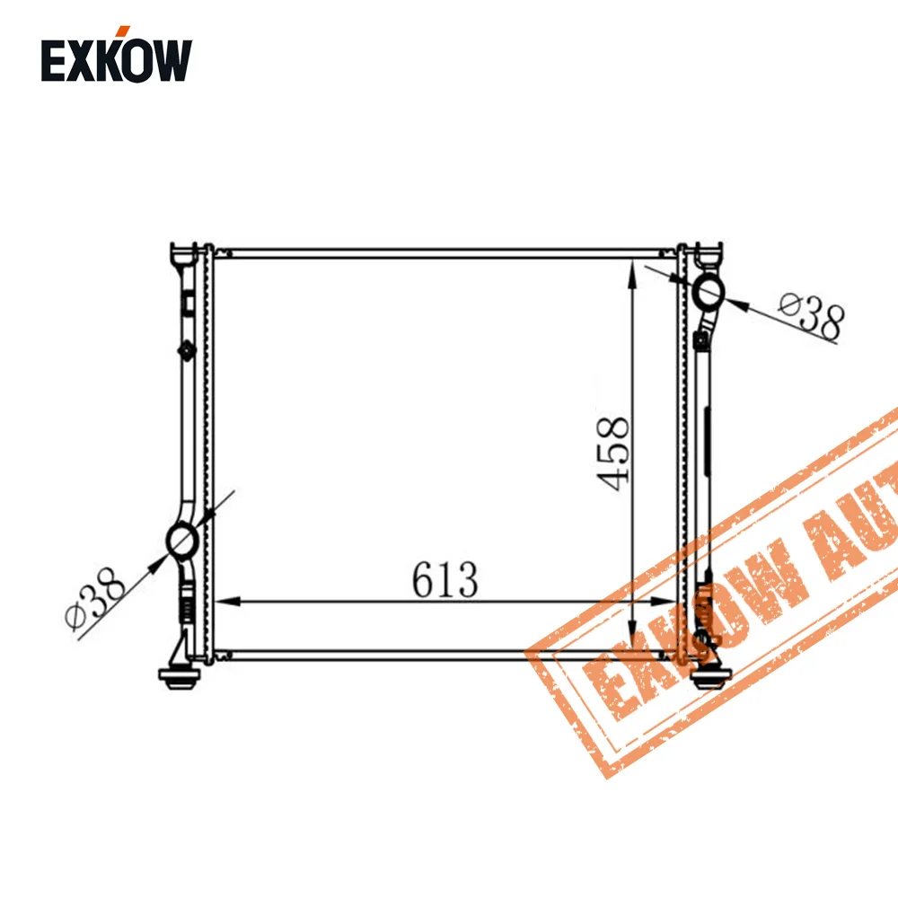 Chinese Automotive Spare Parts Car Cooling Radiator 26mm For Chrysler Group 300 300C V6 2.7 AT 2009-2010 68050126AA 68050126AB