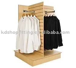 
MDF slatwall display stand unit shelf for promotion 