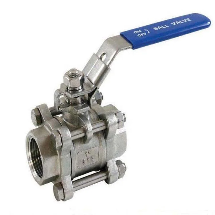 3 pc body stainless steel ball valve