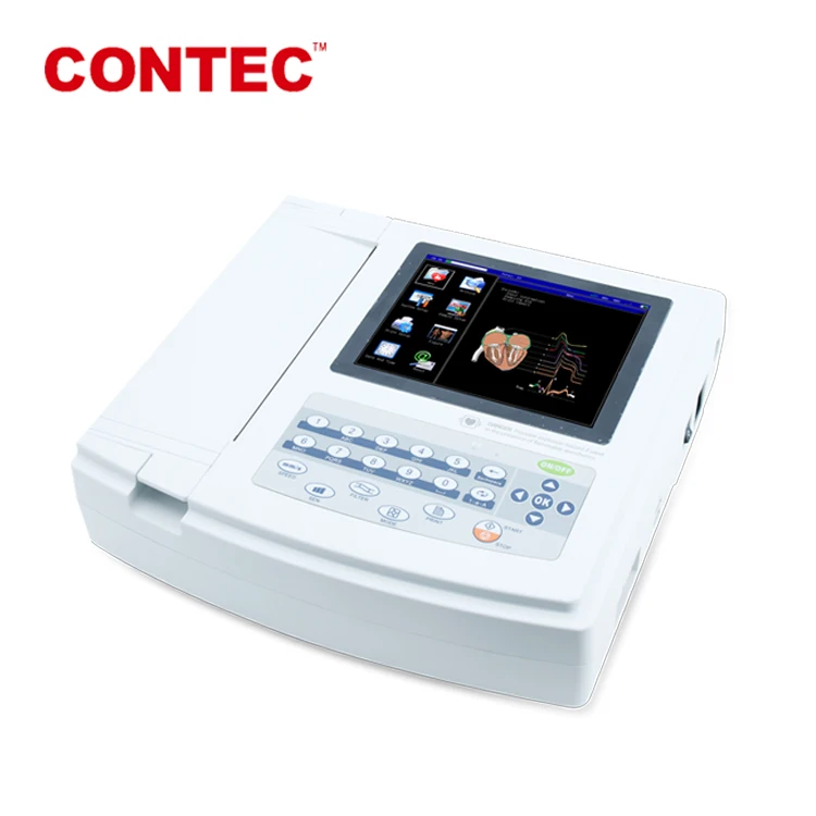 CONTEC ECG1200G PC Software Touch Screen 12 lead ekg 12channel ecg electrocardiograph