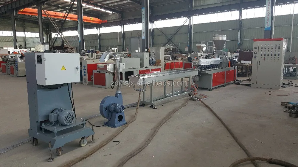 High Capacity PP PE Plastic Color Masterbatch Twin Screw Extruder Pelletizing Machine