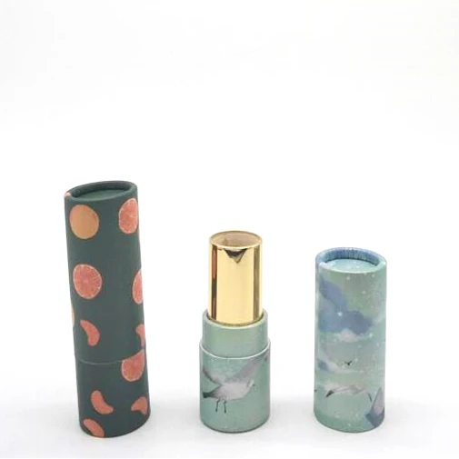paper cylinder empty lipstick eco friendly cosmetic container