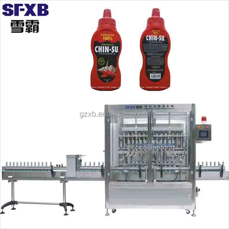 Автоматическая машина для наполнения томатного соуса с смешиванием и нагревом