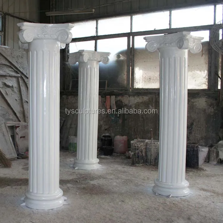 Hot sale traditional decorative Jiangxi green marble natural stone columns for