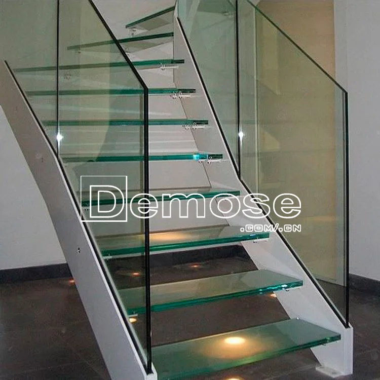 acrylic decorative indoor tempered glass stair treads panels