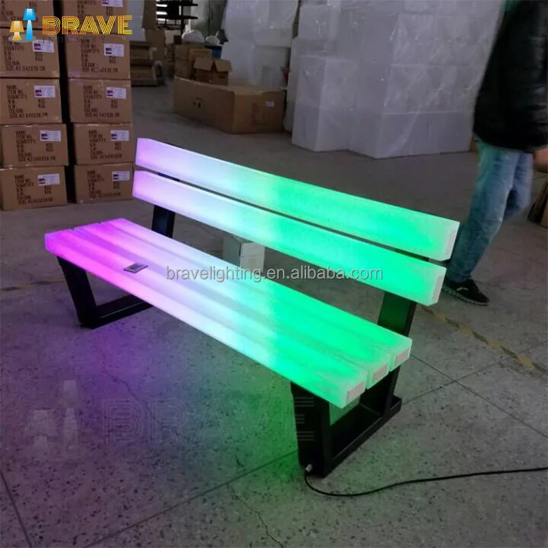 2020 best selling outdoor furniture glowing plastic garden swing chair