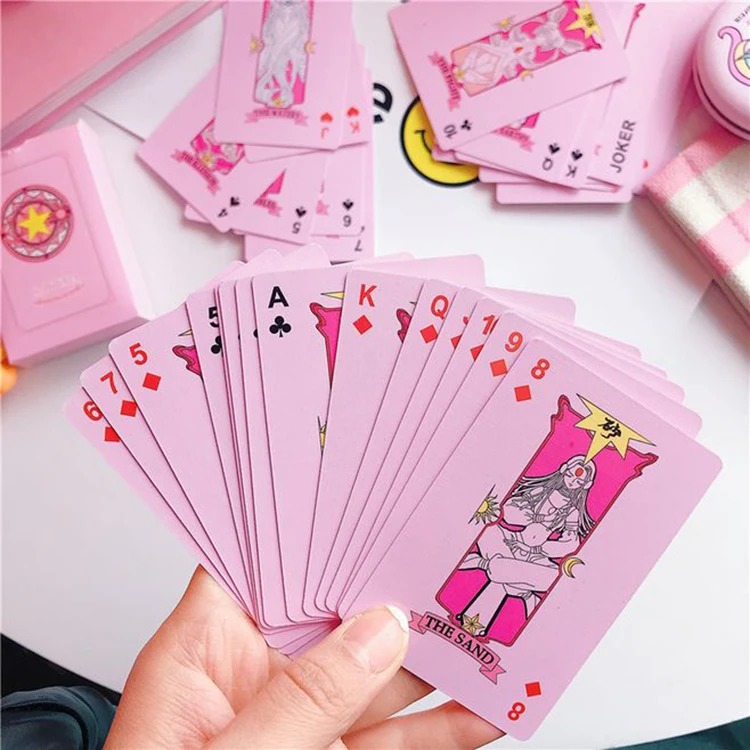 Customized Bulk Anime Playing Cards Cool Plastic Card Deck for Gaming Images Included