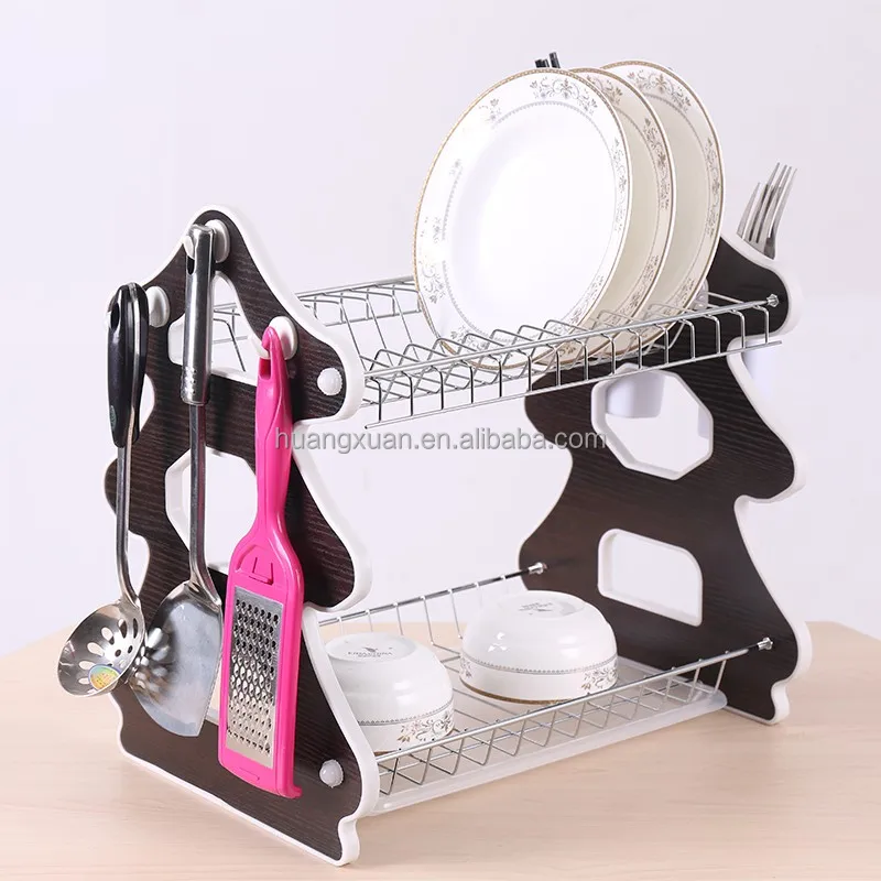 
multifunctional stainless steel kitchen plate rack over the sink WL241 