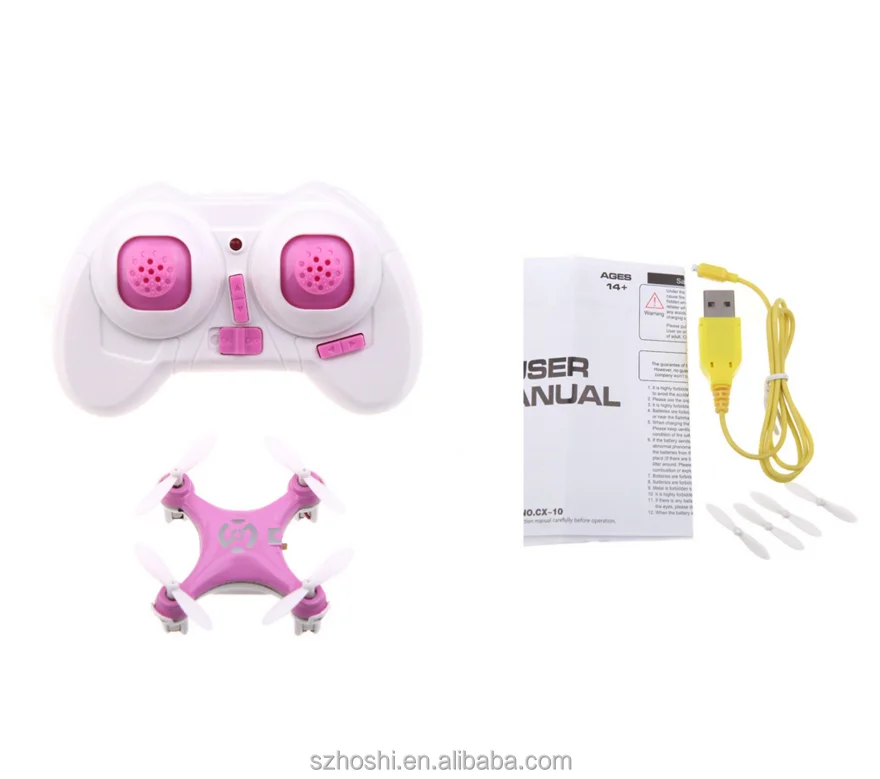 Cheerson cx-10 Mini drone 2.4G 4CH 6 Axis LED Christmas gift toy