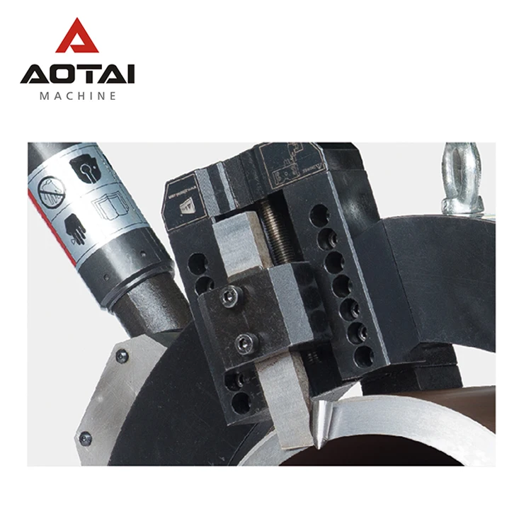 SPLIT FRAME CLAMSHELL PNEUMATIC ORBITAL PIPELINE PIPE CUTTING AND BEVELING FACE MACHINE