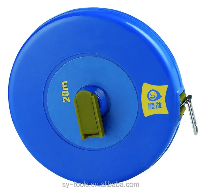 Yellow pipe diameter tape measure measuring tape 50 meter