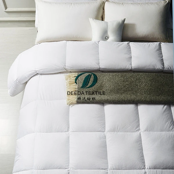 Deeda factory 70% goose down feather quilt for 5 star hotels