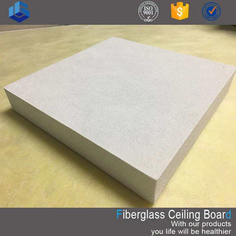 
Waterproof Acoustic Fiber Glass Wool false ceiling sheets for stadium 