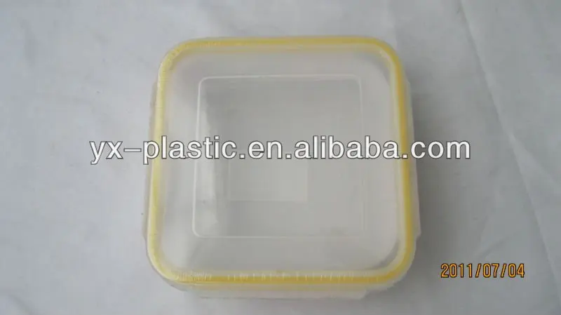 700ml Click Lock seal Plastic food storage Square Air tight food containers