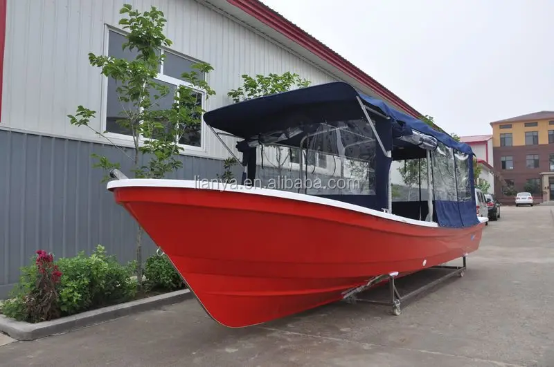 Liya 10persons fiberglass passenger boat panga boat factory