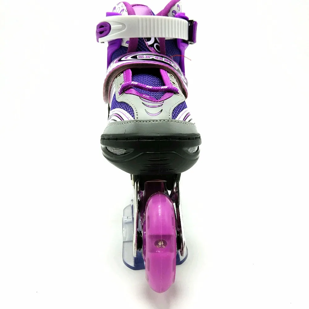 
2017 Adjustable led wheel light colorful pink quad roller skate classic design soy luna quad skate shoes 