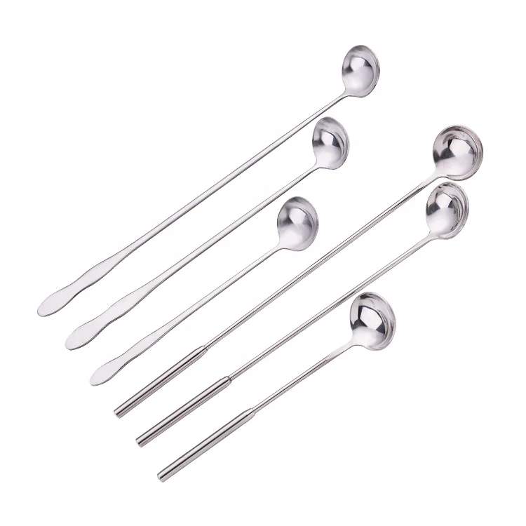 wholesale long mixing spoon small stainless steel ice cream scoop