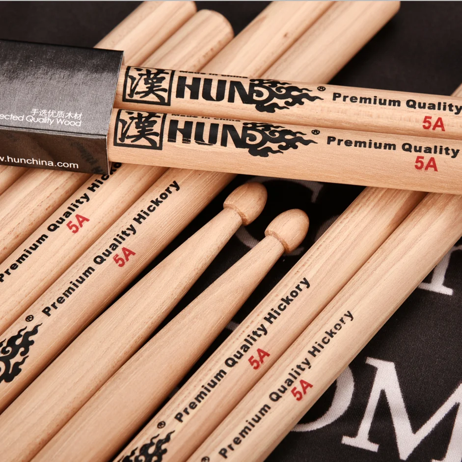 Wood Drumsticks 5A Drum Sticks Wholesale Wooden Sticks