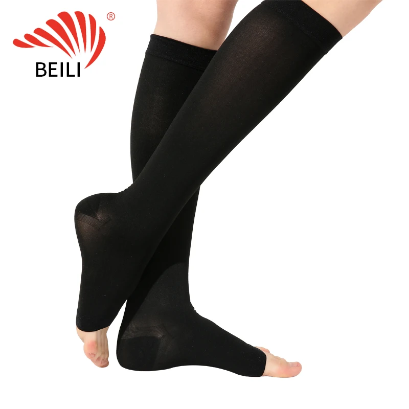 32-46mmHG Best Medical Elastic Compression Stocking Factory Price Good quality with medical certification