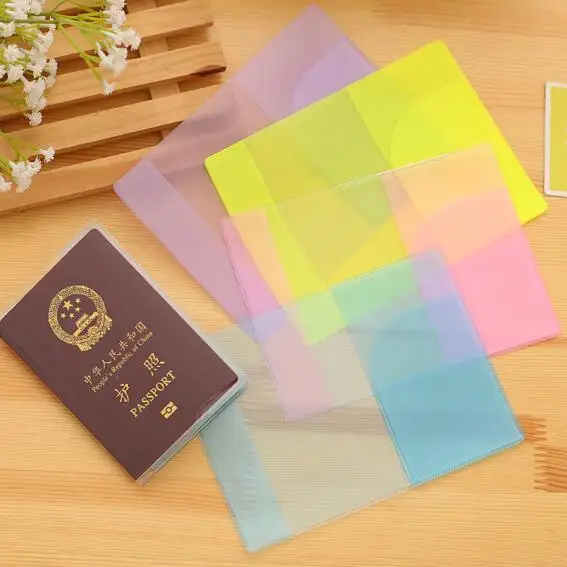 Transparent Passport Cover Clear PVC Passport Holder