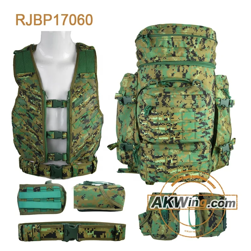 Digital Woodland army backpack 1000D Cordura army bag Personal Loading Carrying Equipment military bag