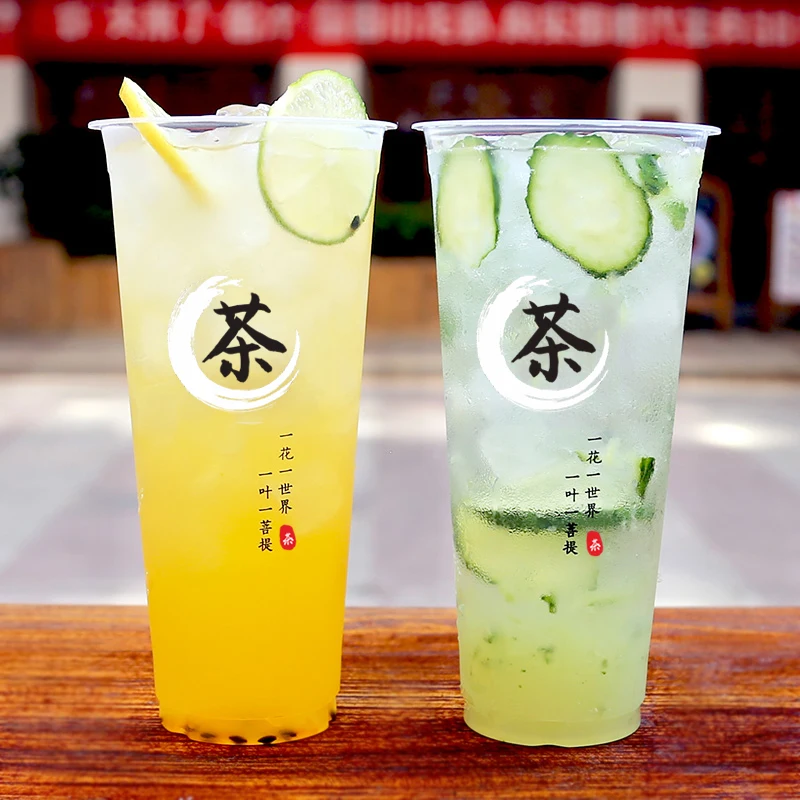  Возможна печать логотипа мороженое десерта сока чашка для питья bubble tea/чашки молока чашки