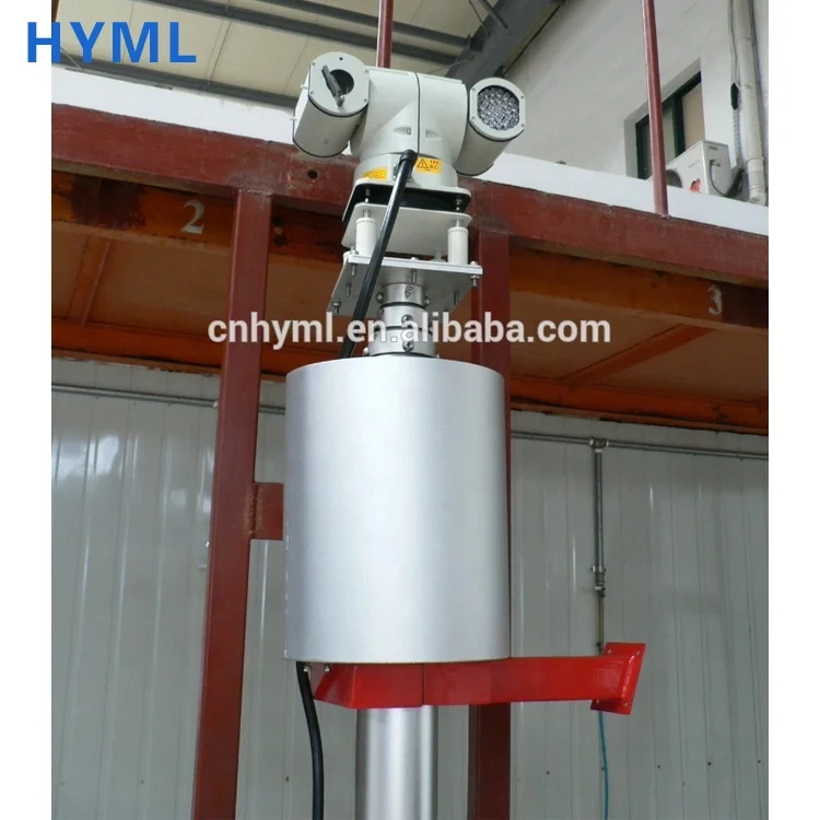 telescopic mast for camera on Small monitoring car