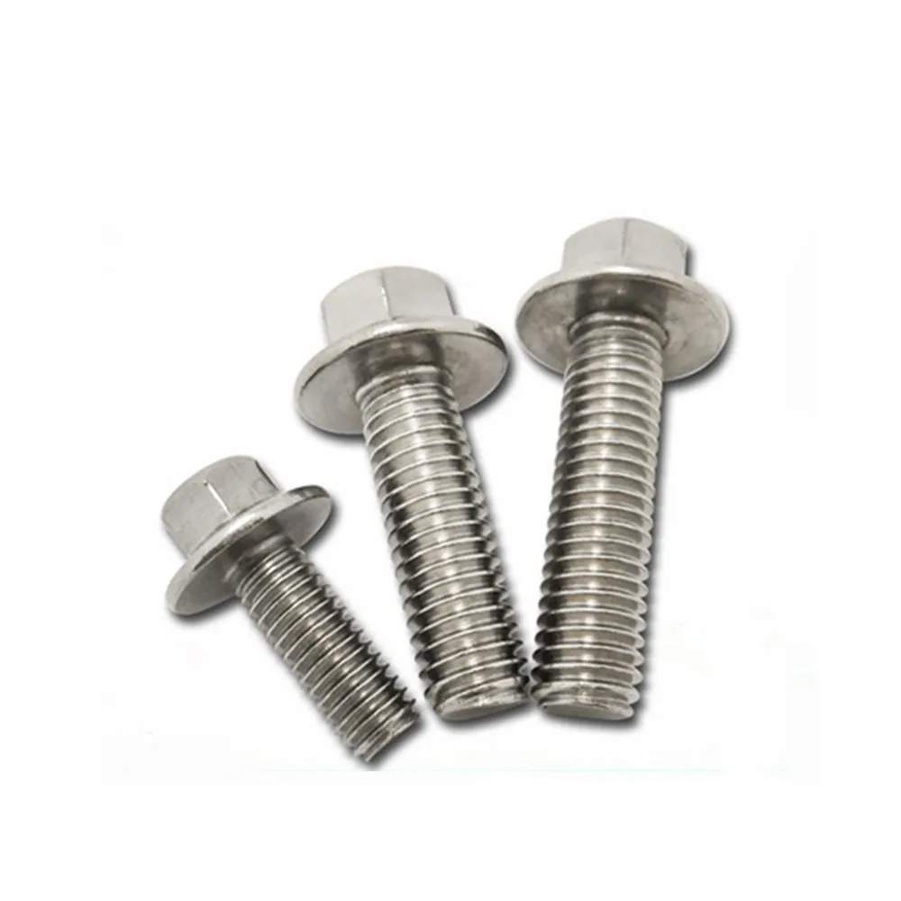 
ISO 4014 Carbon Steel Grade 10.9 Titanium M14 flange bolt 
