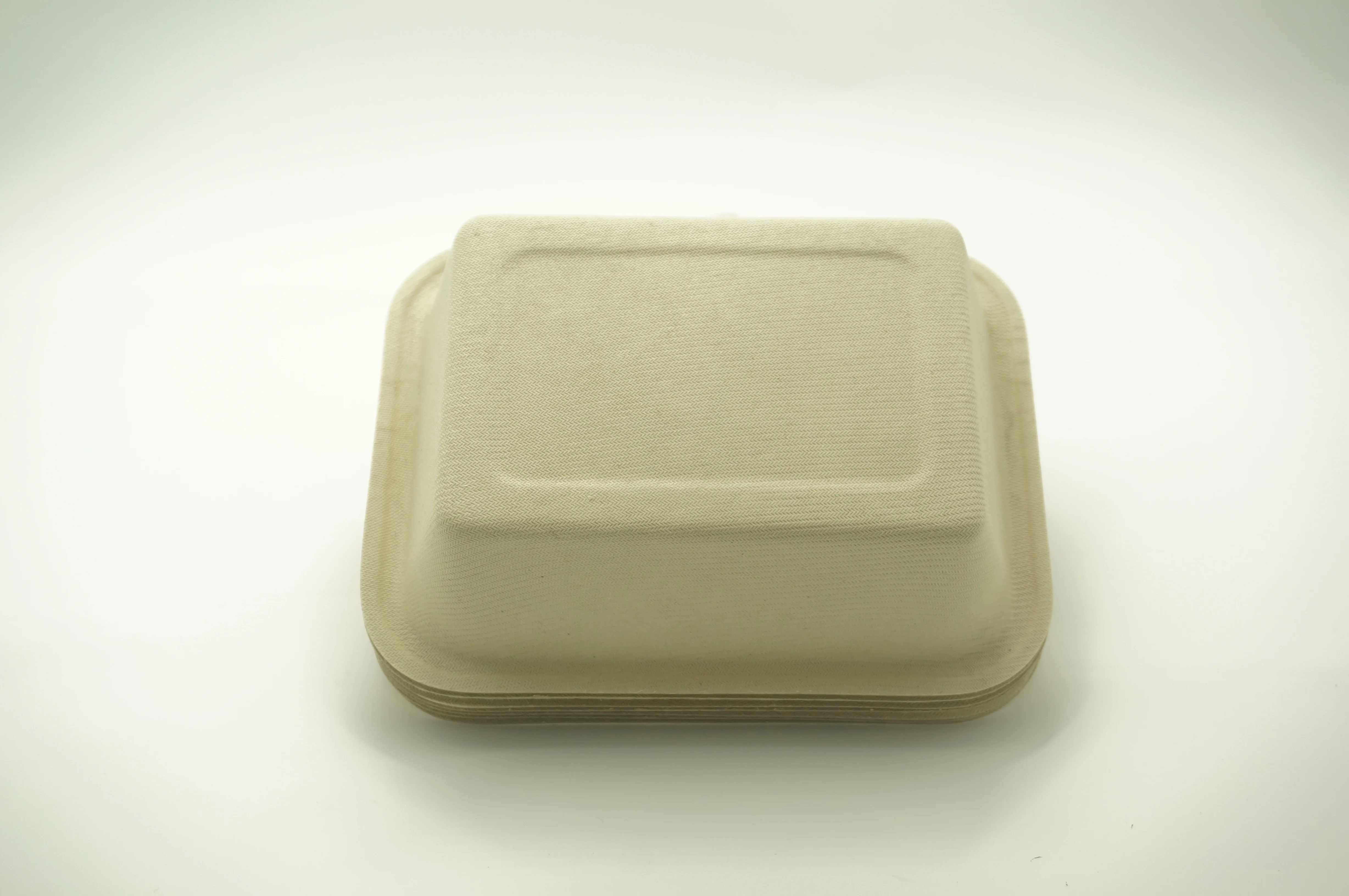Ecofriendly PLA/PBAT filmed pulp tray for India curry /soup /water/Juicy food