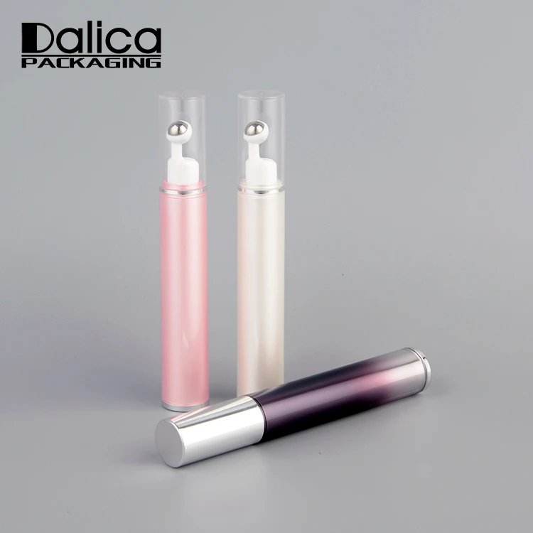 
Custom Color Airless Syringe 10ml/15ml Eye Cream Plastic Roll on Bottle 