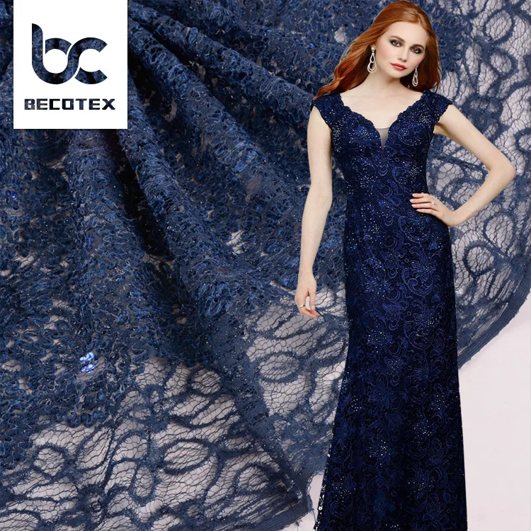 China Wholesale chemical ribbon french voile embroidered net lace fabric