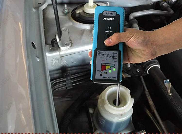 Тестер All-sun EM283 автомобильный тестер тормозной жидкости ручной светодиодный прибор для грузовика с поворотом на 180 градусов встроенный зуммер