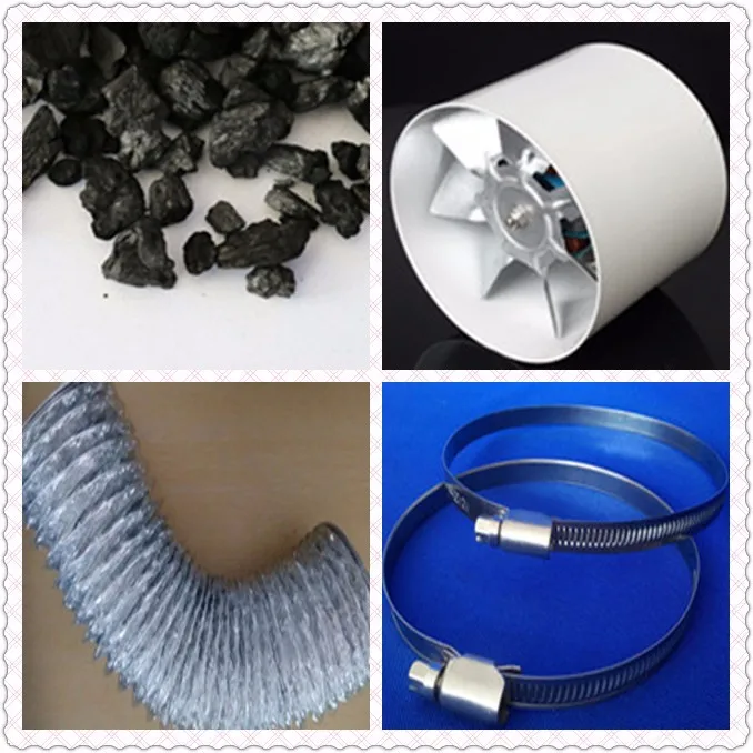 
Greenhouse indoor climate odor control activated carbon filter cartridge air scrubber 