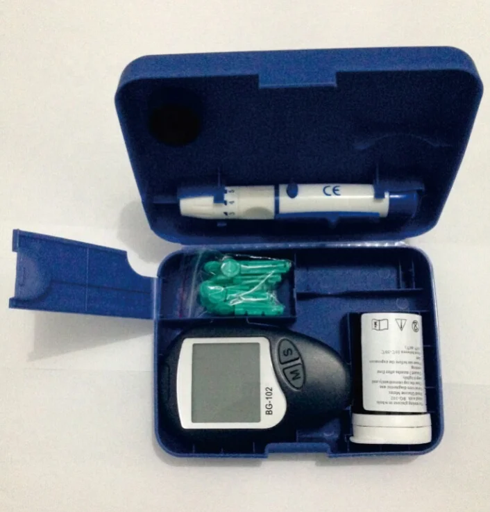 Домашний монитор уровня глюкозы в крови с использованием кодовой полоски для тестирования крови
