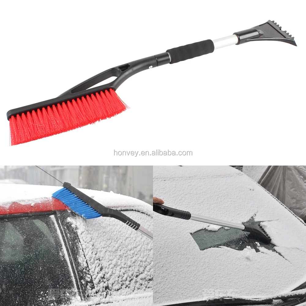 Retractable Winter Car Vehicle Snow Ice Scraper Shovel Removal Brush Shovels Squeegee 2 in 1