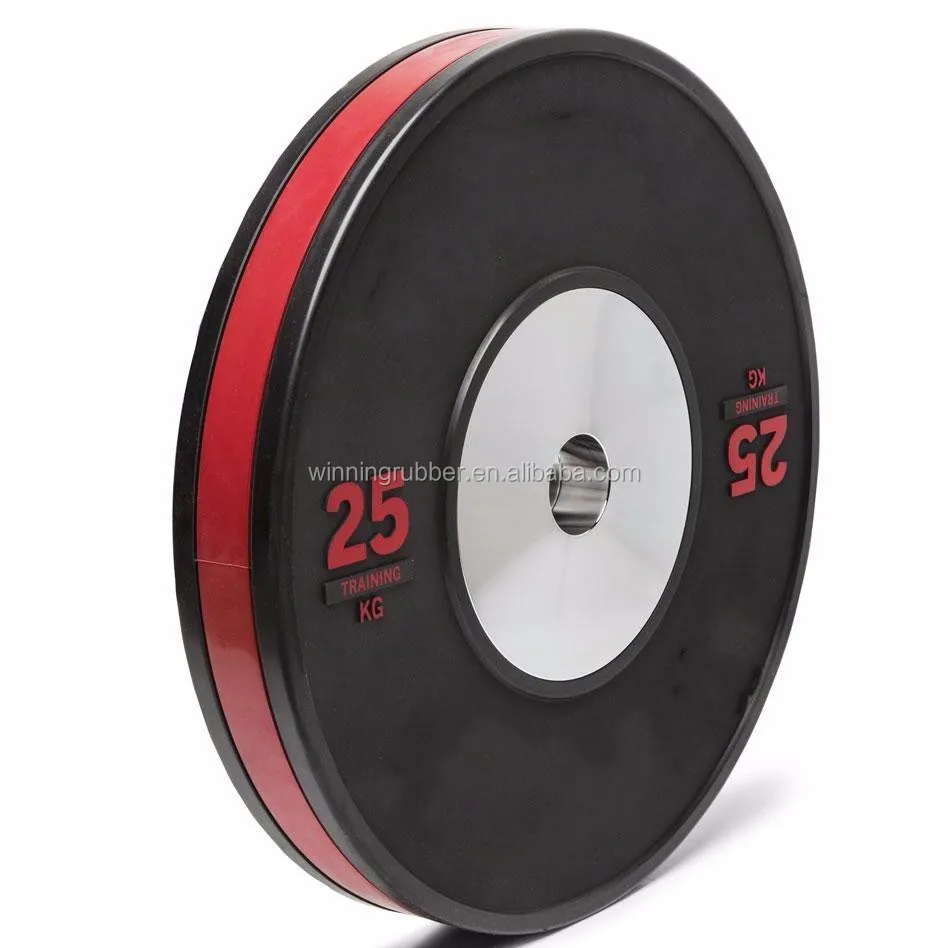
High Quality Rubber Bumper Competition Barbell Weight Plate For Cross Fit 