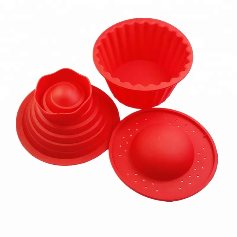 3 pack giant cupcakes mold as seen on tv big top silicone cupcake mold,silicone Jumbo caupcake bake set
