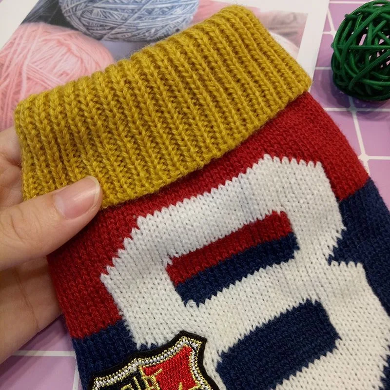 OEN/ODM   autumn and winter new pet clothing cute puppy knit pullover puppy turtleneck sweater