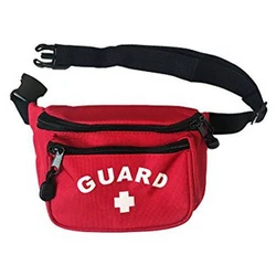 Durable waterproof nylon lifeguard first aid fanny pack waist bag with screen print