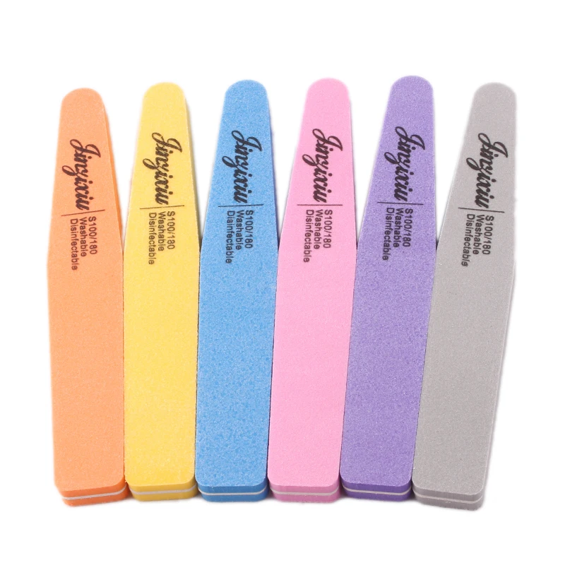 JINZIXIU Professional Custom Printed Mini Nail File 100/180 Nail Manicure File And Buffer