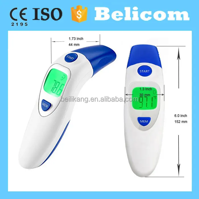 Hot Sales Medical Infrared Digital Forehead Non-Contact Ear Temperature Thermometers With Ce