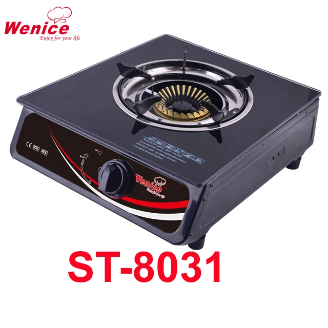 single burner gas cooker stove for gas stove manufacturers china with tempered glass