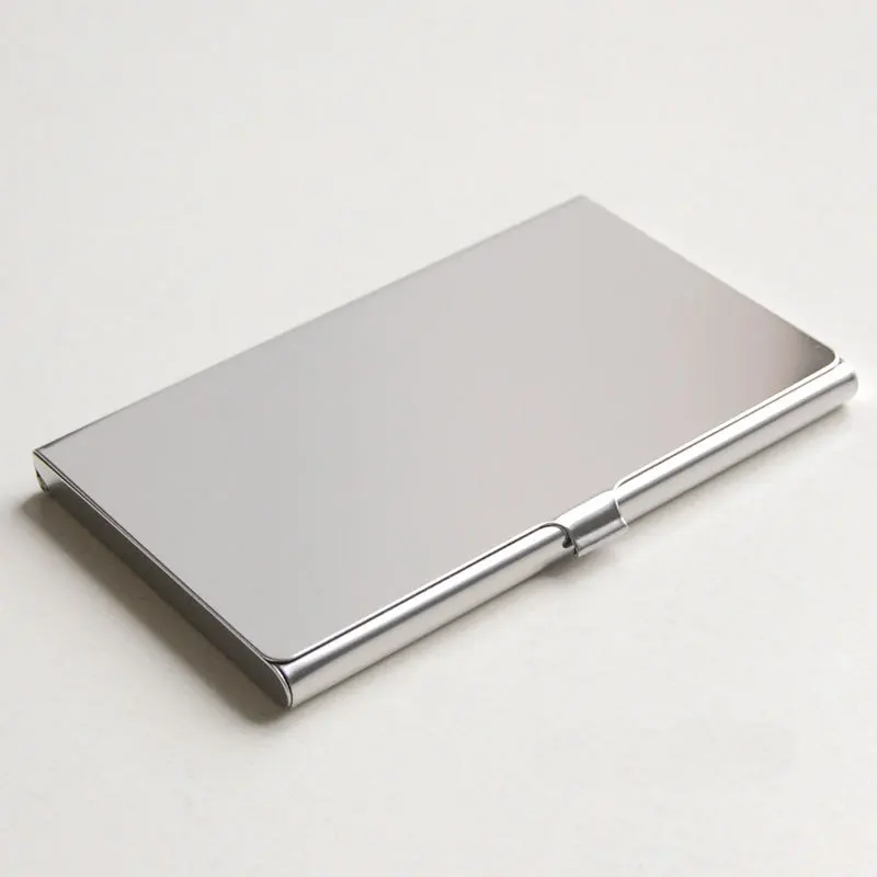 custom logo rfid aluminum credit card business card case