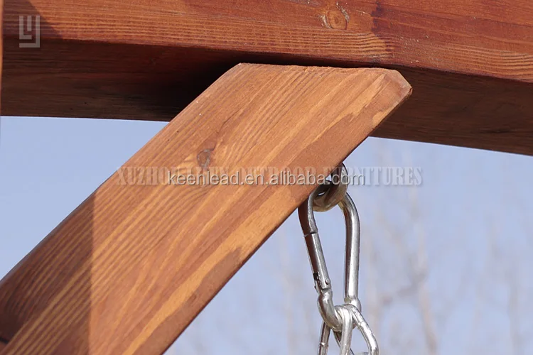 
Canopy Wood Metal Outdoor Swings For Adults 