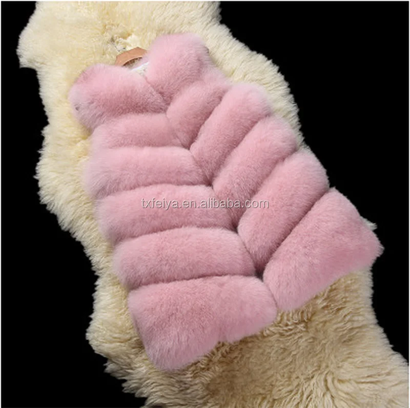 Высококачественный пушистый и мягкий женский длинный жилет из натурального Лисьего меха